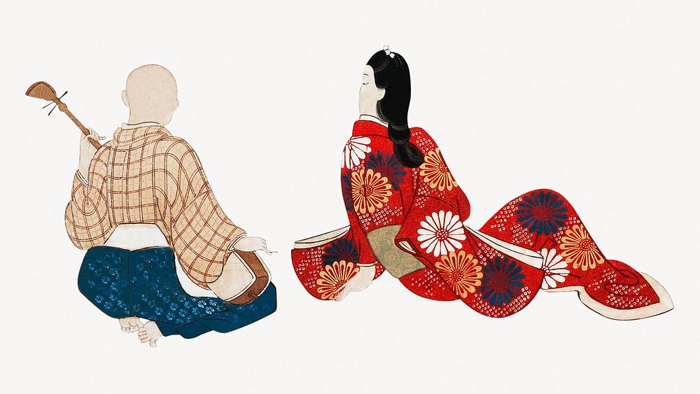 Japanese people illustration psd.   Remastered by rawpixel. 