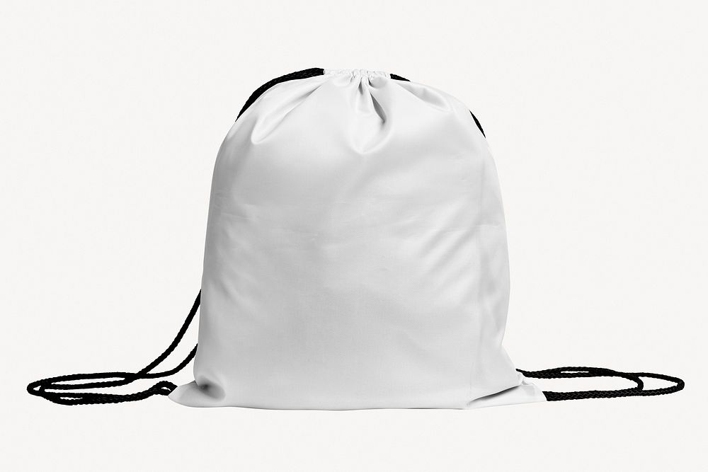 Drawstring bag  mockup, editable design  psd