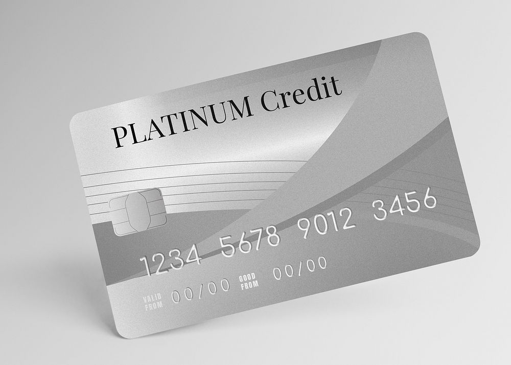 Platinum credit card background