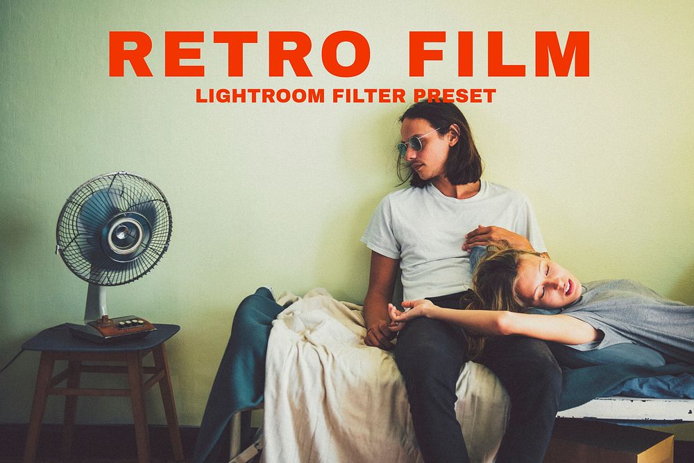 Retro Lightroom preset filter, blogger & influencer retro vintage film desktop & mobile add-on for professional photo editing
