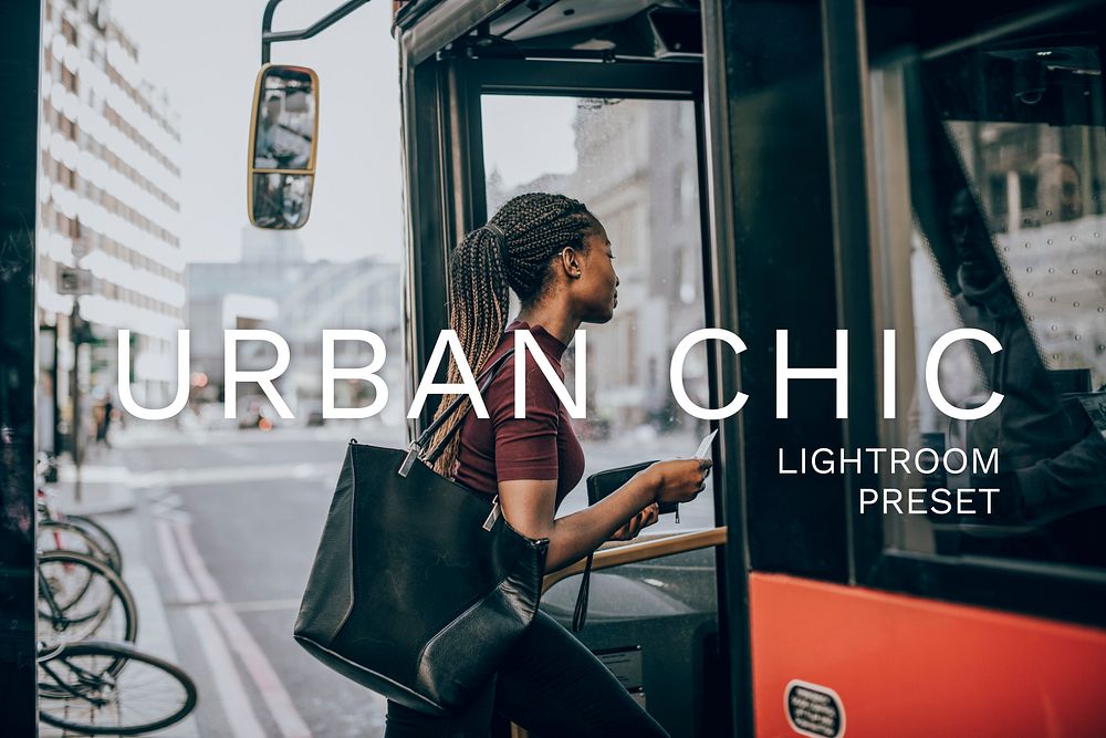 Urban Lightroom preset filter, blogger & influencer urban chic city lifestyle add-on for desktop and mobile