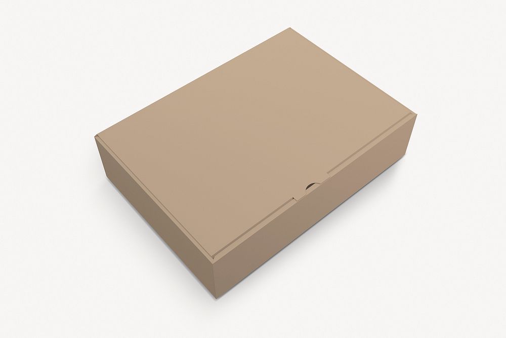 Craft paper box, eco packaging with design space