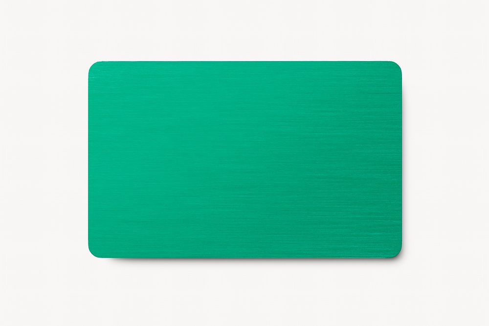 Membership card, green 3D rendering design