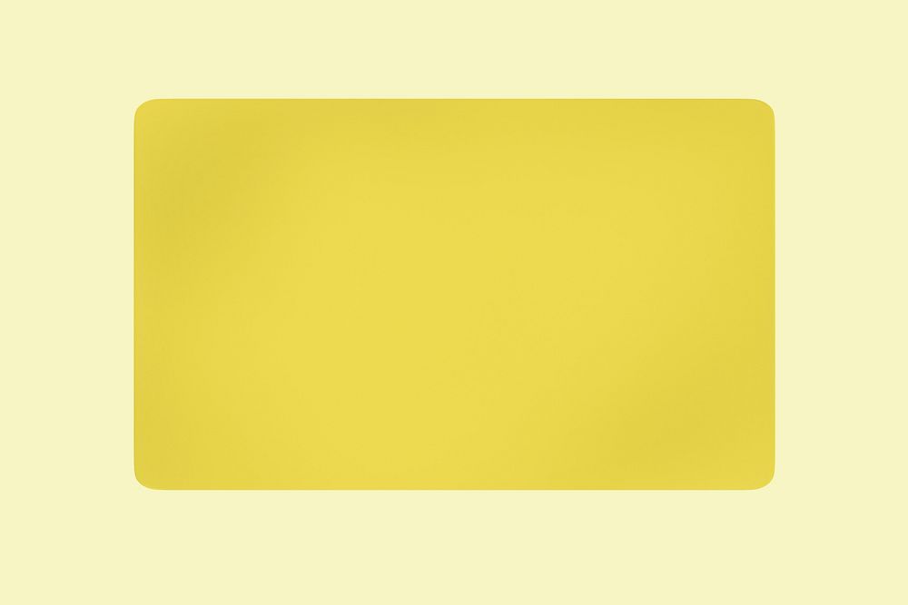 Business card, yellow 3D design