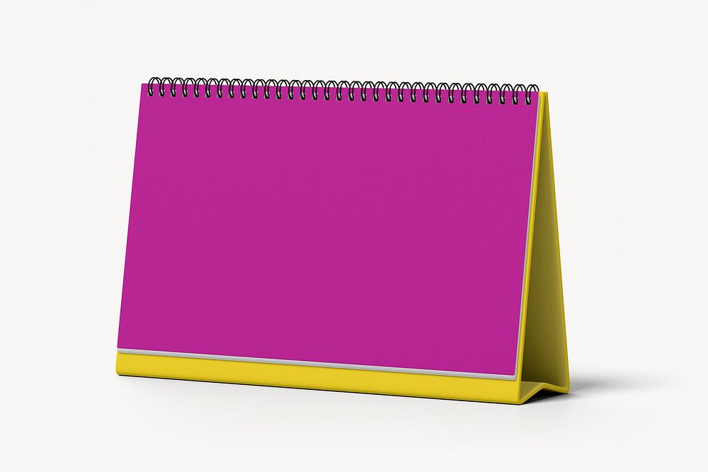 Desktop calendar, colorful 3D design