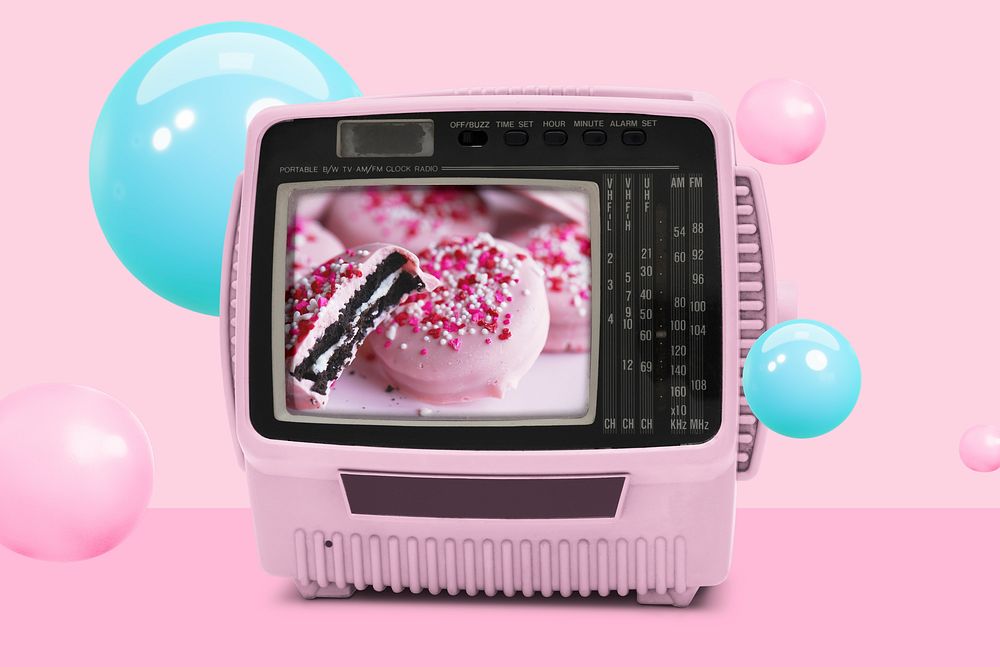 Aesthetic CTR TV, retro digital device