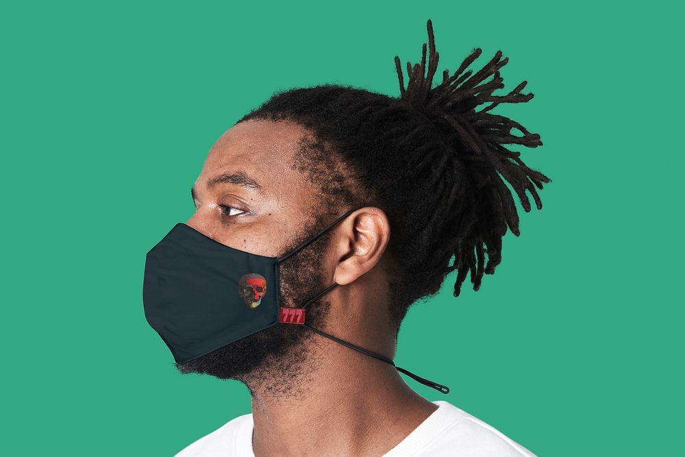 Man wearing face mask, new normal photo