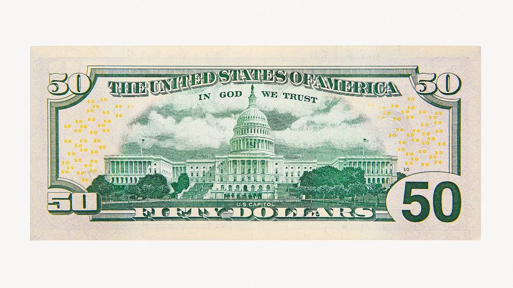 Dollar note, off white design