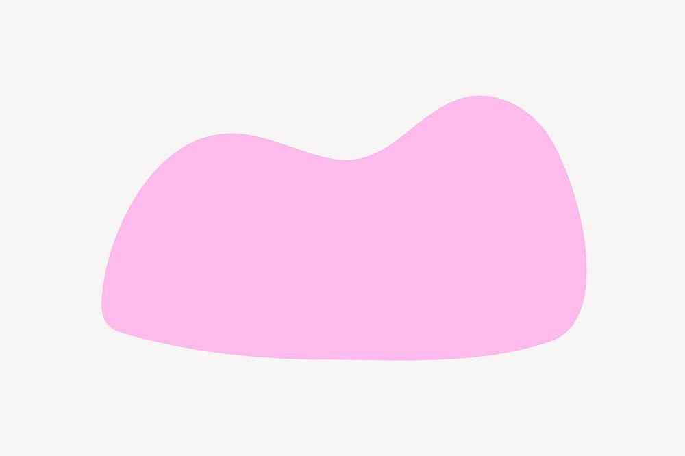 Pink abstract blob shape design