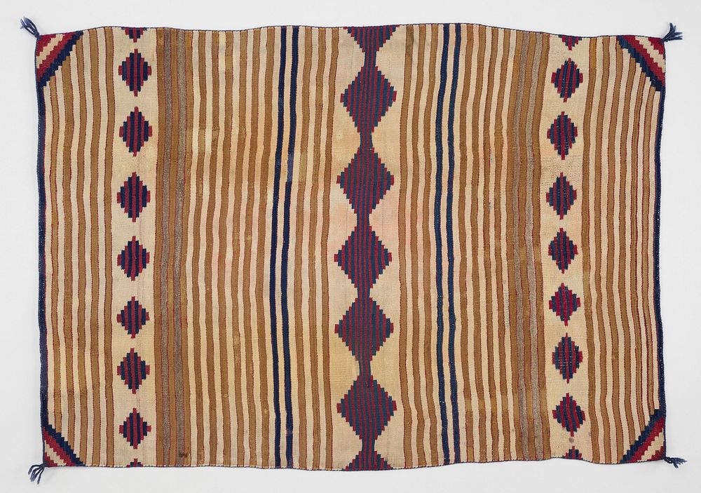 Navajo Classic Serape (ca. 1860) textile in high resolution. Original from the Minneapolis Institute of Art. Digitally…