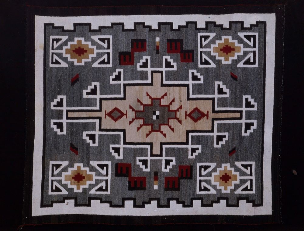 Klagetoh type rug (ca. 1920) textile in high resolution. Original from the Minneapolis Institute of Art. Digitally enhanced…