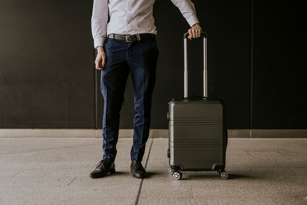 Black business travel luggage, baggage