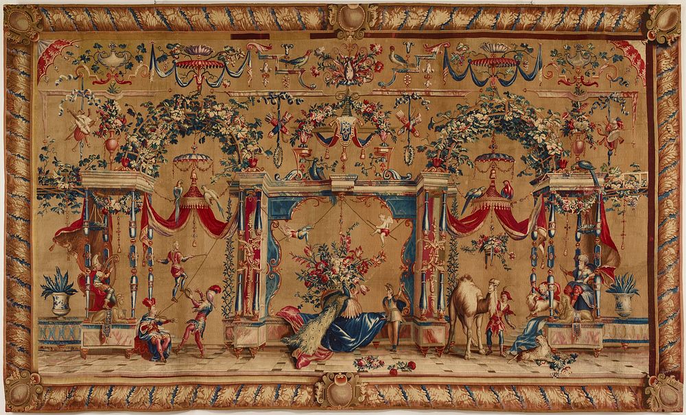 The Camel (1686&ndash;1695) textile in high resolution by Jean-Baptiste Monnoyer. Original from the Minneapolis Institute of…