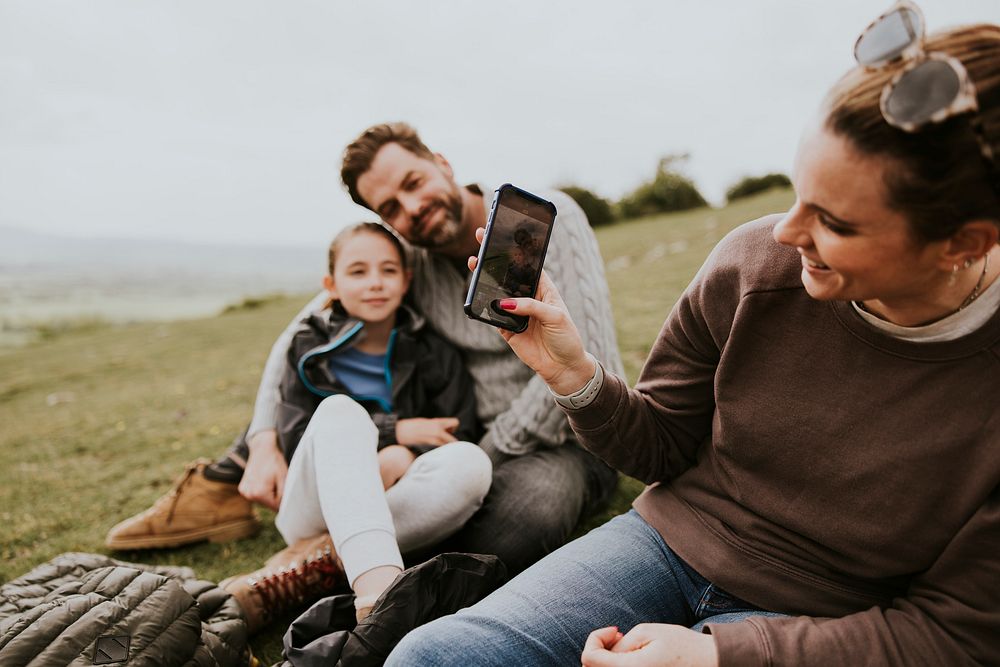 Happy family time, outdoor activity