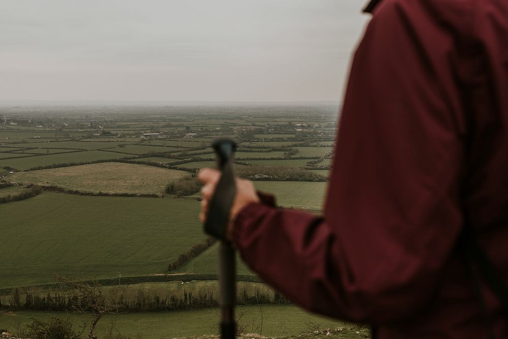 Beautiful hiking view from mountain