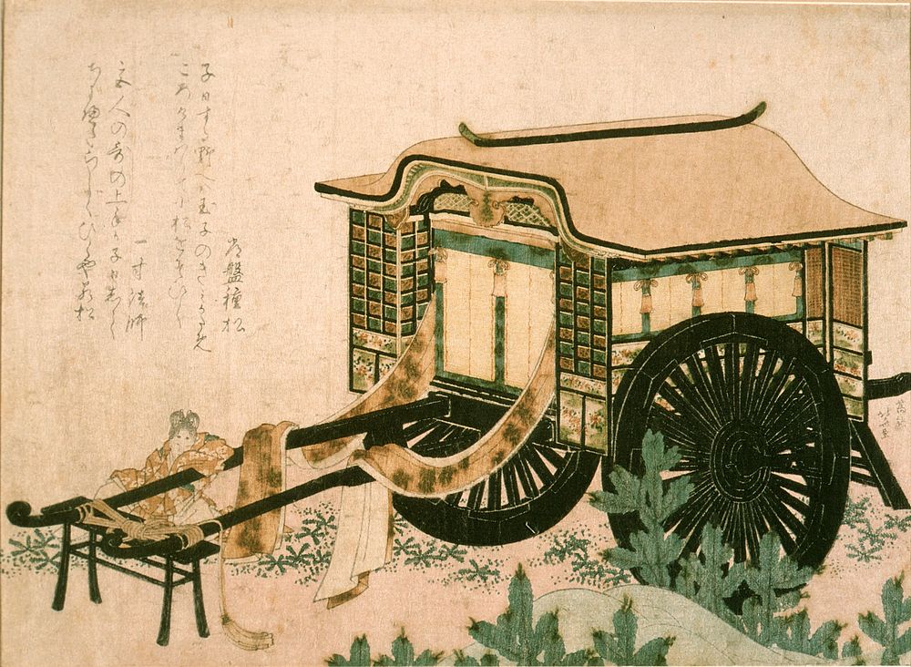 Hokusai's cart carriage. Original from The Los Angeles County Museum of Art.