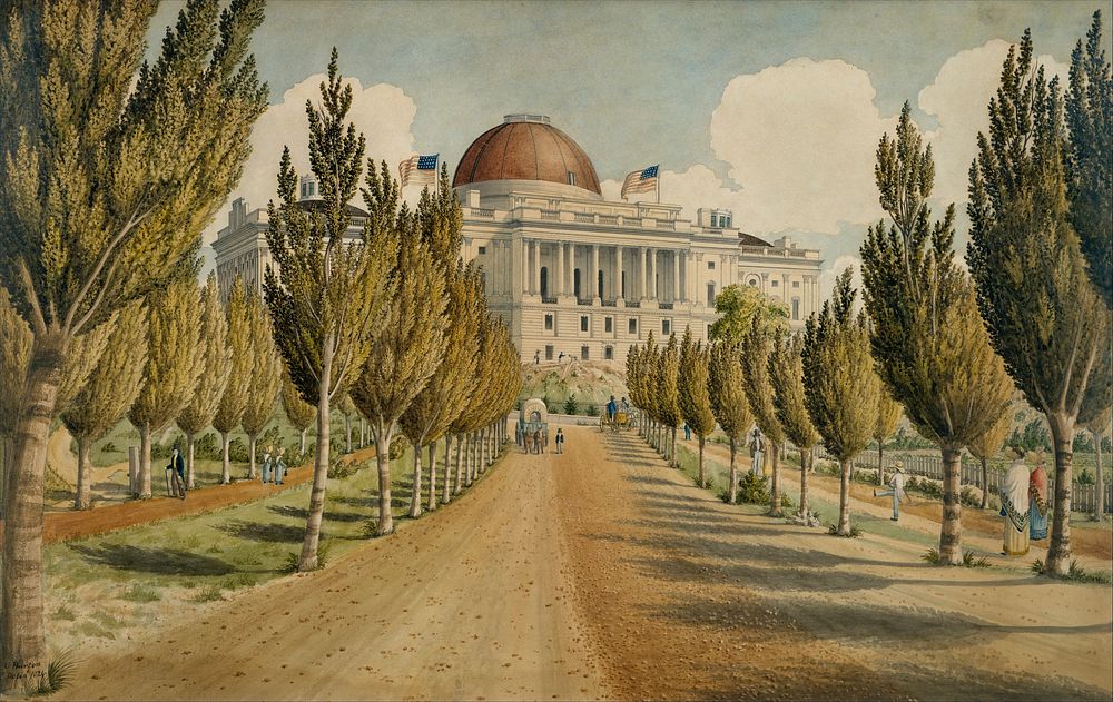 View of the Capitol by Charles W. Burton