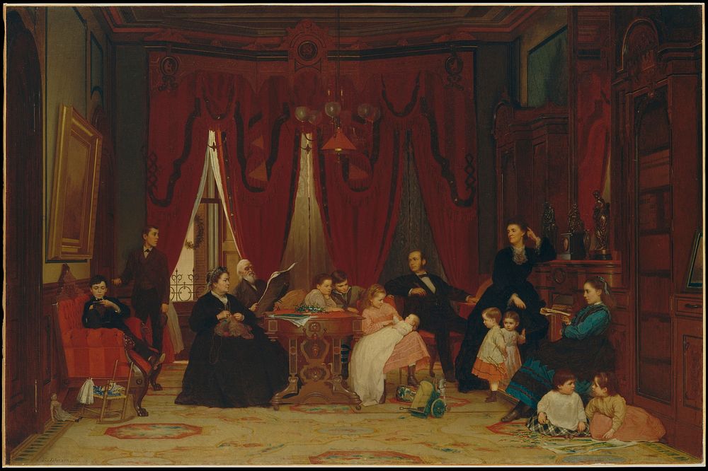 The Hatch Family by Eastman Johnson