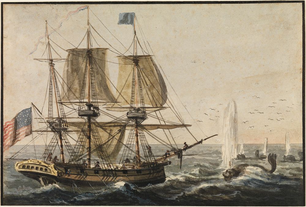 Replenishing the Ship's Larder with Codfish off the Newfoundland Coast by Pavel Petrovich Svinin