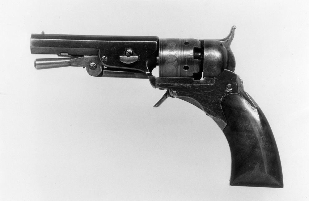 Colt Paterson Pocket Percussion Revolver, Fourth Ehlers Model, serial no. 152, with Case and Accessories