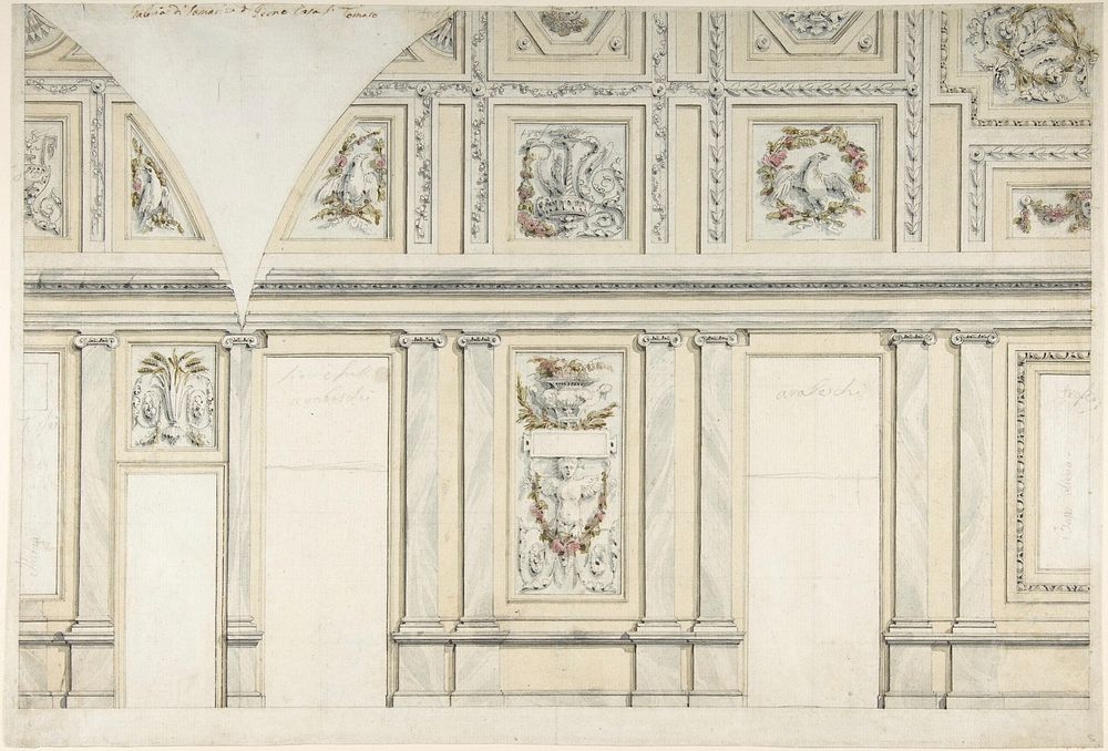 Design for the Interior of a Gallery of a Palace