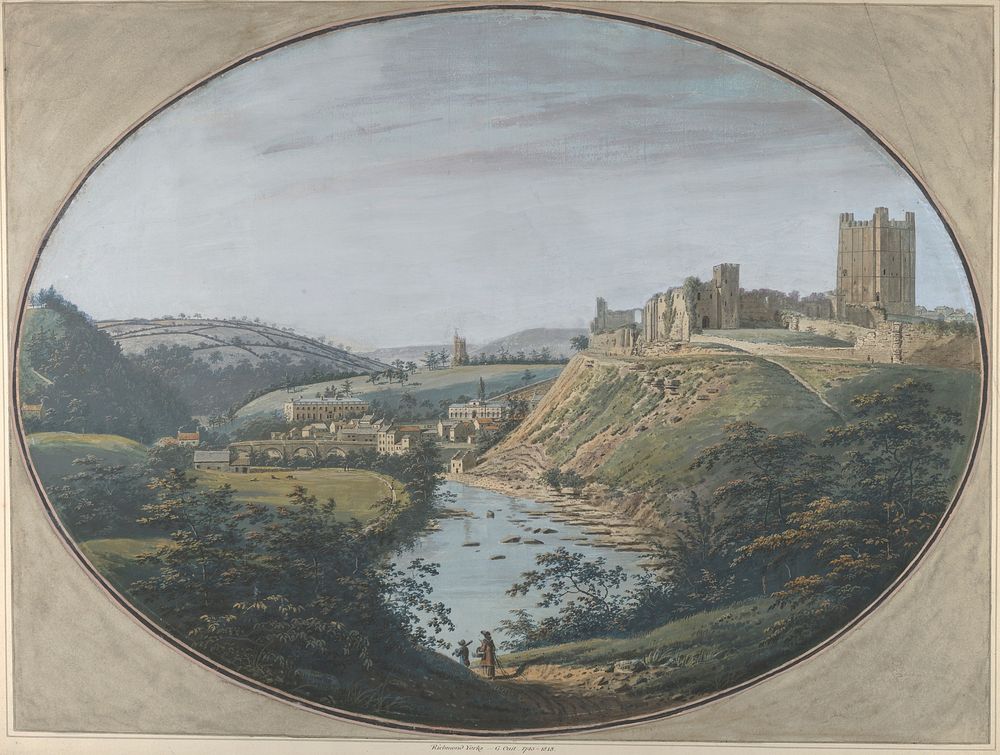 View of Richmond, Yorkshire by George Cuitt the Elder