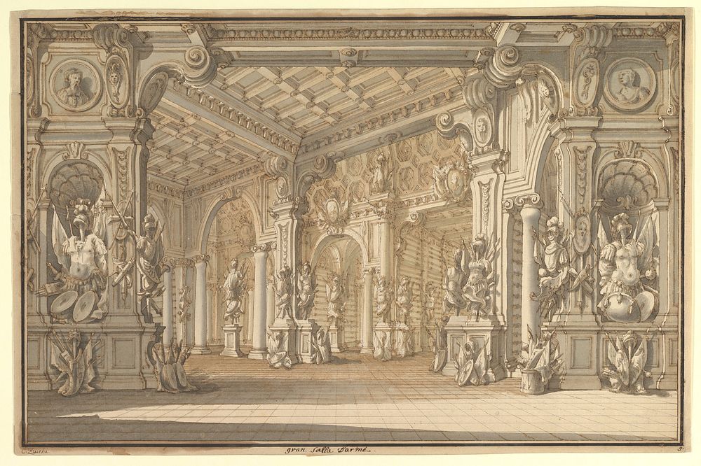 Design for a Stage Set by Carlo Zucchi the younger