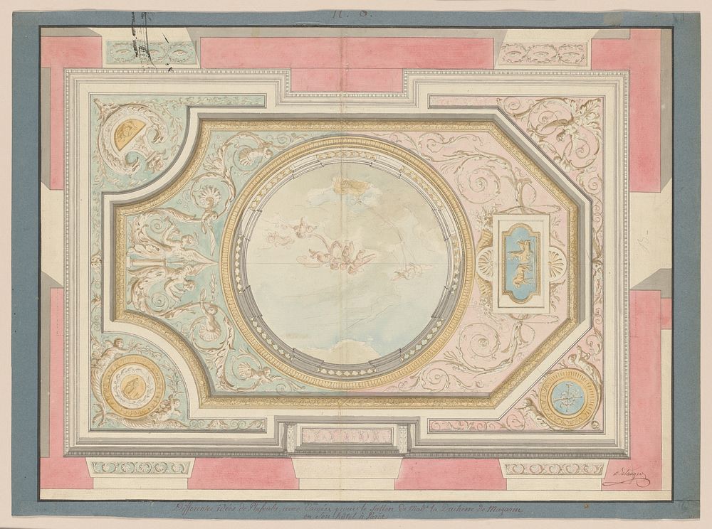 Study for a Ceiling of a Salon in the Hôtel de Mazarin