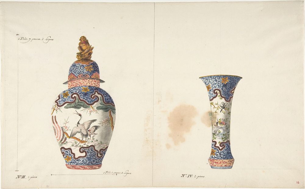 Design for Two Vases