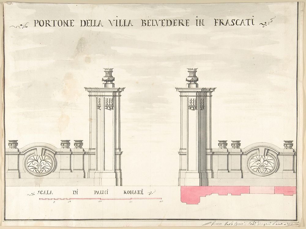 Gate of Villa Belvedere in Frascati