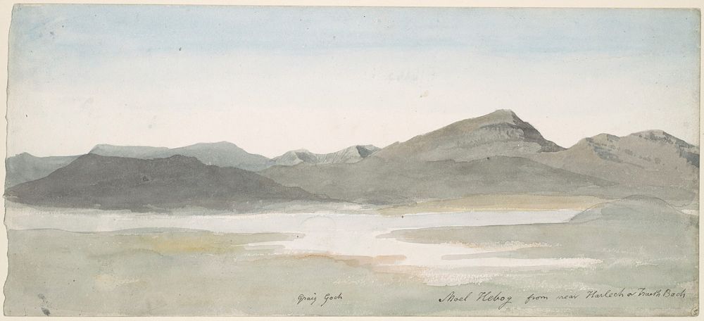 Craig Goch, Moel Hebog, North Wales by Cornelius Varley