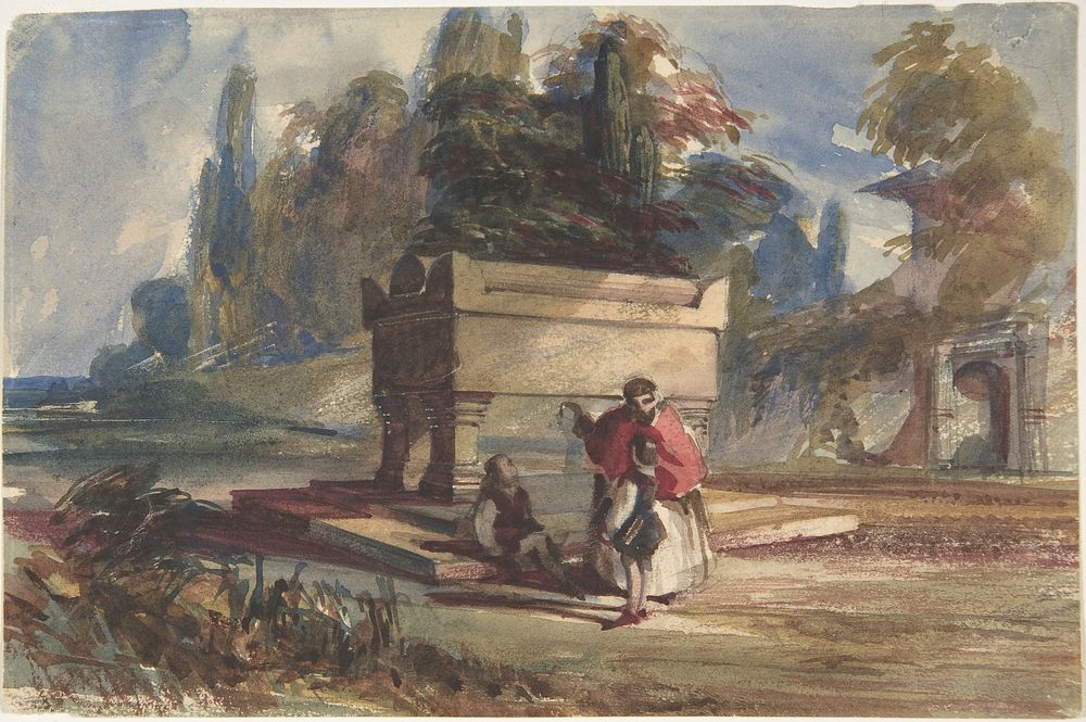 Oriental Scene, attributed to William James M&uuml;ller