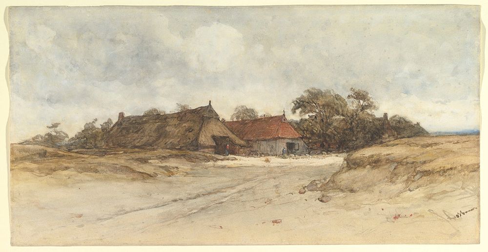 Farmhouses by Johannes Bosboom