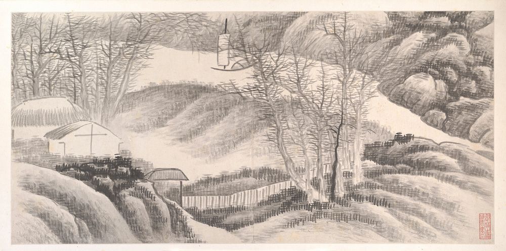 Landscapes of the Twelve Months by Gong Xian