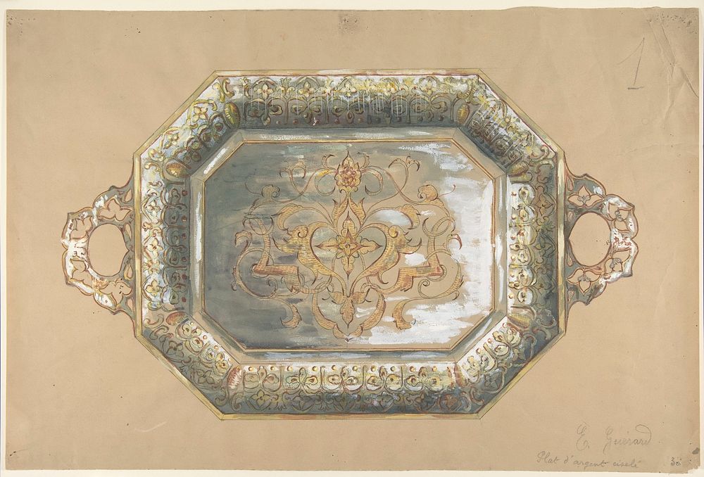 Design for an Embossed Silver Platter