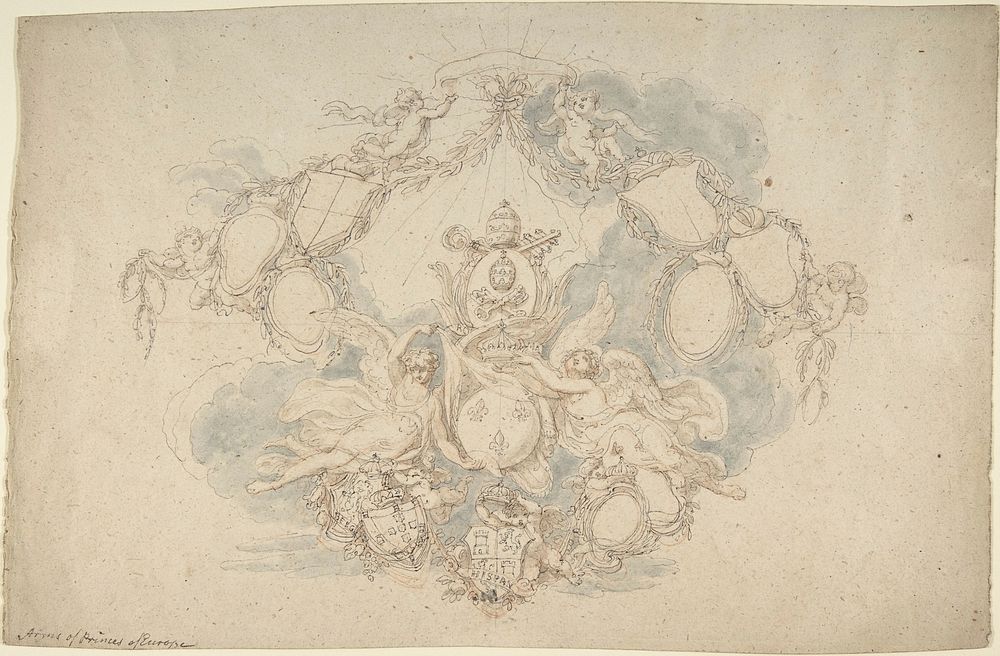 Design of the Arms of the Princes of Europe by Edward Francis Burney