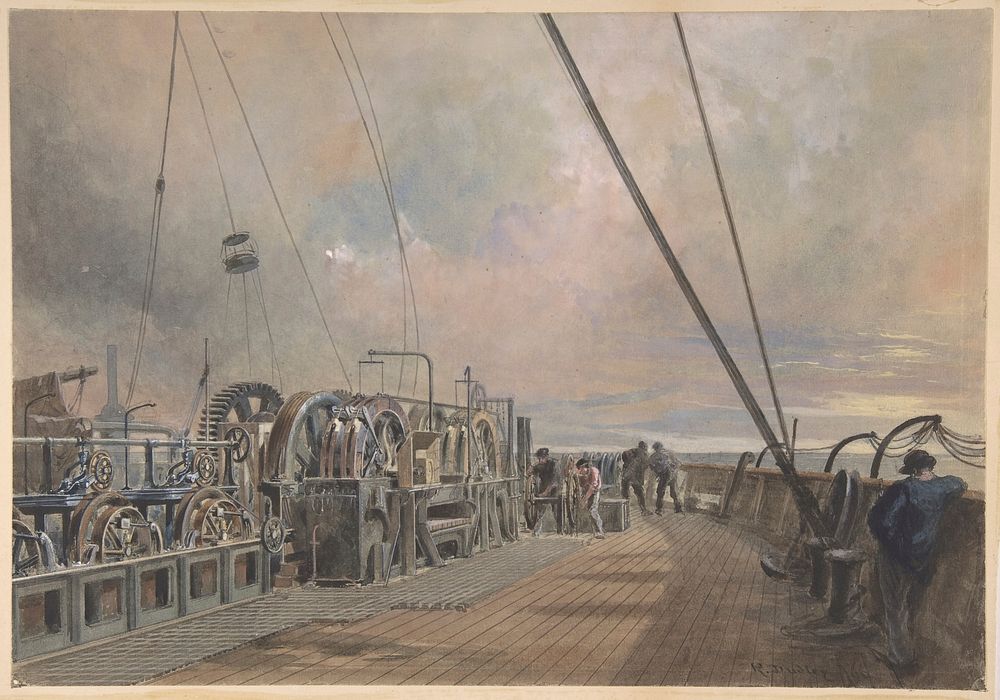 Deck of Great Eastern, Aft: the Paying-out Machinery by Robert Charles Dudley