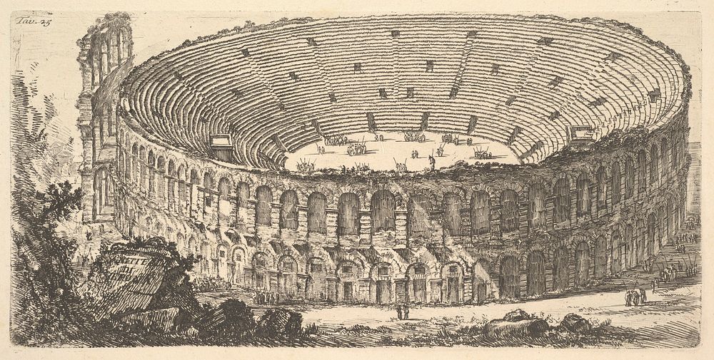 Plate 25: Amphitheater of Verona (Anfiteatro di Verona)