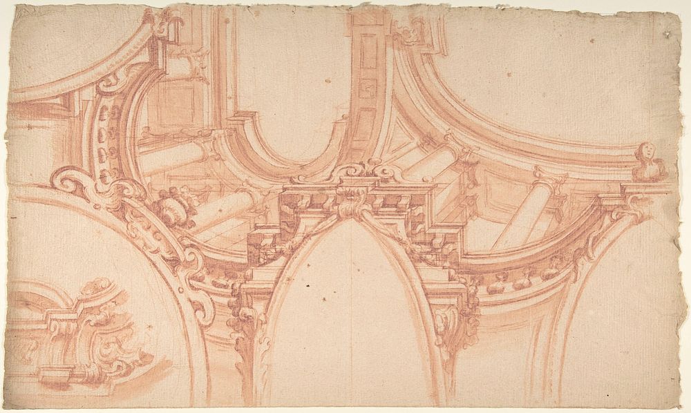 Project for a painting Ceiling by Anonymous, Italian, Piedmontese, 18th century