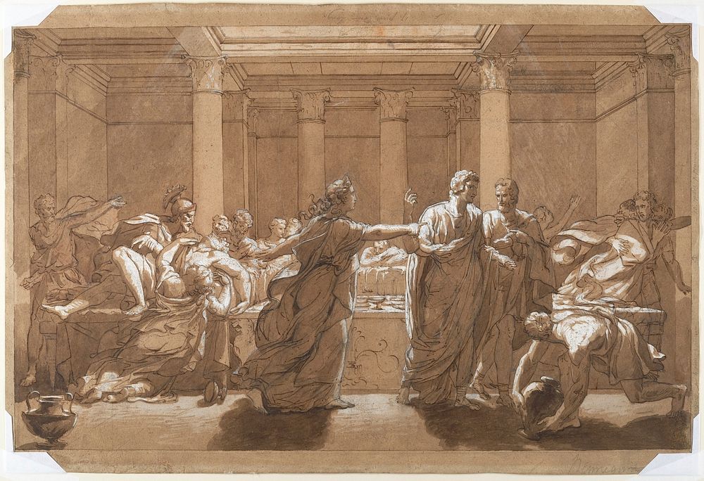 The Death of Britannicus by Alexandre Denis Abel de Pujol