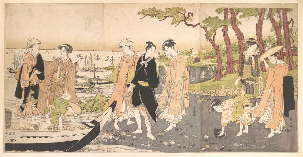 Picking Clams by Utagawa Toyokuni