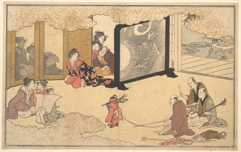Seeing a Performance by Utamaro Kitagawa (1754–1806)