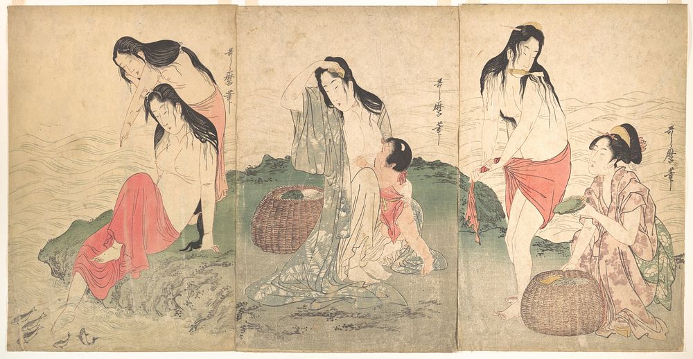 The Awabi Fishers by Utamaro Kitagawa (1754–1806)