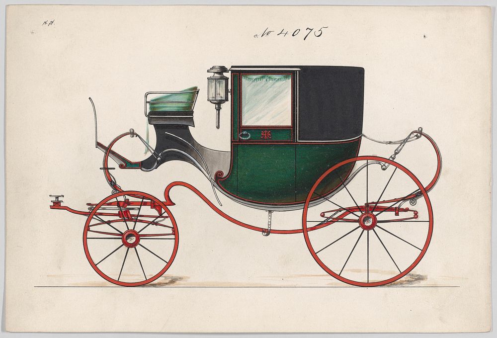 Design for Chariot D'Orsay no. 4075