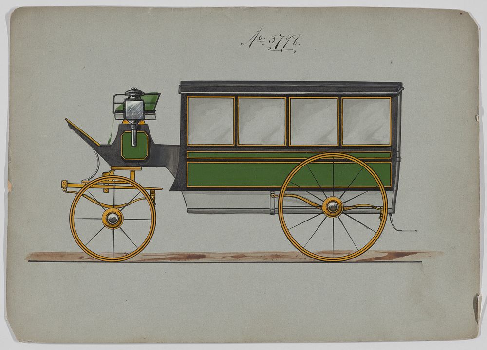 Design for Omnibus or Wagonette, no. 3798