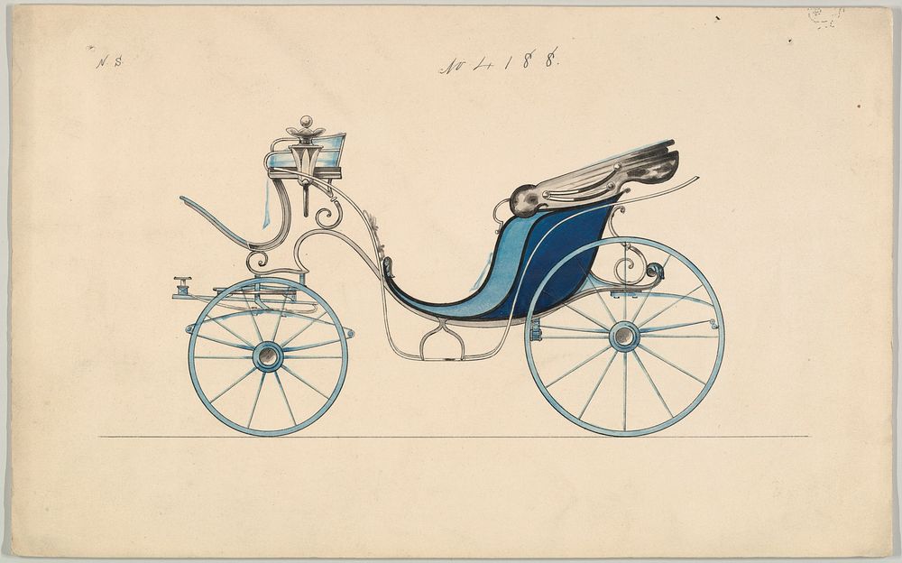 Design for Cabriolet or Victoria, no. 4188