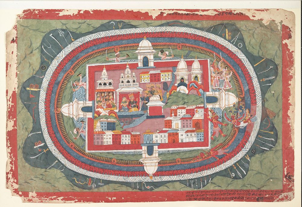 Page from a Dispersed Bhagavata Purana Manuscript (Life of Krishna), Nepal (Kathmandu Valley)