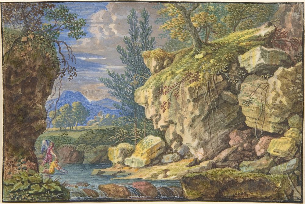 Landscape with Tobias and the Angel by Felix Meyer