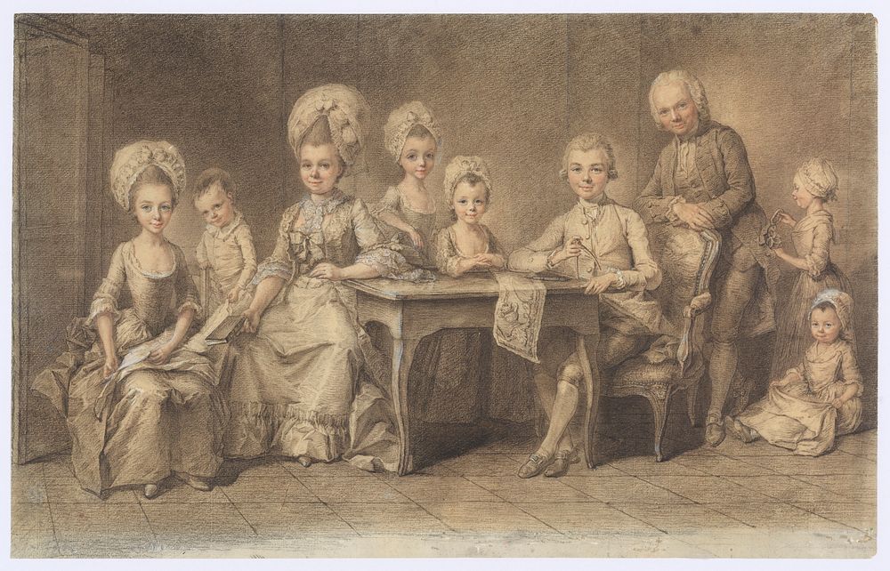 Family Portrait by Georg David Matthieu