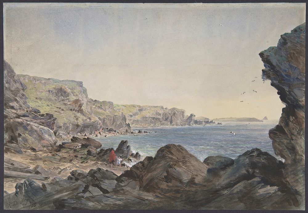 Foilhummerum Bay, Valentia, Looking Seawards from the Point at Which the Cable Reaches the Shore of Ireland by Robert…